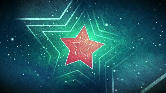 abstract background with star on center with star wave line