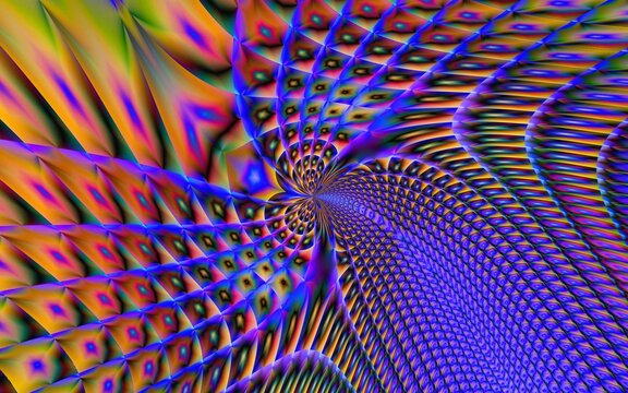 Abstract, chaotic geometry with binary code and light passes. Awesome for backgrounds and splash screens