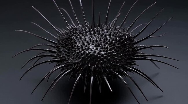 Sea Urchin Spikes Macro Close Up