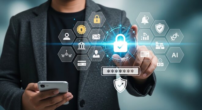 Digital Security Authentication with AI and Smart Lock Virtual Interface