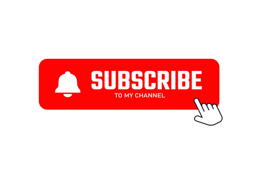 Youtube Subscribe Button Stock Vector