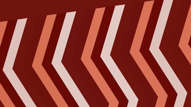 Abstract geometric pattern with red and pink chevron stripes