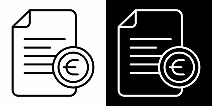 Export License White Icon Set Design