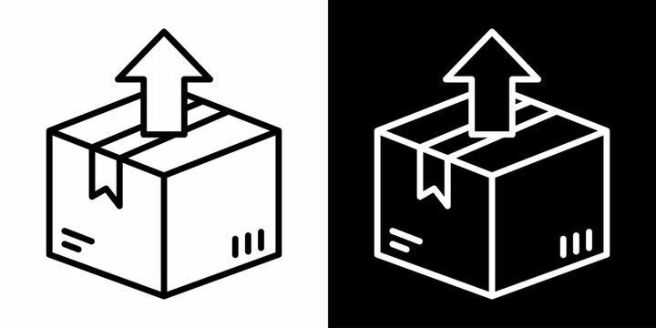 Export Shipment White Icon Set Design