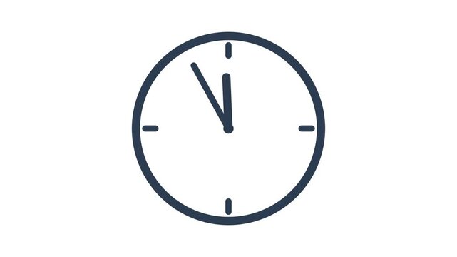 Simple clock face icon representing time and scheduling