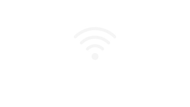 Minimalist vector graphic representing wireless communication and reliable network access technology