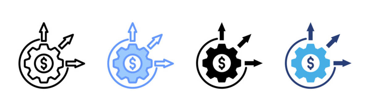 Liability icon set multiple style collection