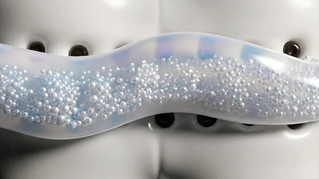4K Medical CGI Visualization Of Sensitivity Toothpaste Action On Dental Model Displaying Effectiveness And Care Elements - Oral Health Innovation