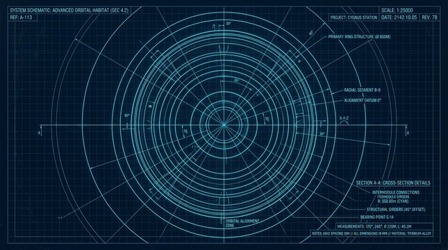 Radar Target Detection Blueprint Design Diagram