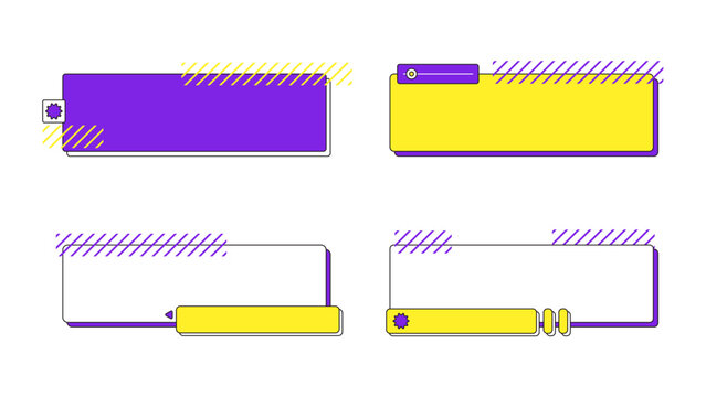 pop lower third with fun vibes for program tv show template design