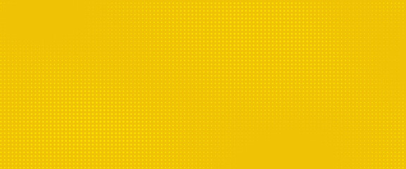 Fototapeta premium Titik-titik halftone warna kuning oranye pola tekstur gradien dengan latar belakang teknologi digital. Dots pop art komik dengan latar belakang musim panas.