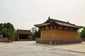 Fototapeta premium Guangrenwang Temple (Five Dragons Temple), Ruicheng County, Yuncheng City, Shanxi Province, China