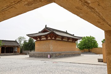 Fototapeta premium Guangrenwang Temple (Five Dragons Temple), Ruicheng County, Yuncheng City, Shanxi Province, China