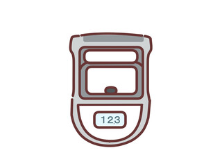 Handgrip dynamometer—used for physical fitness testing and recreational activities © chacha