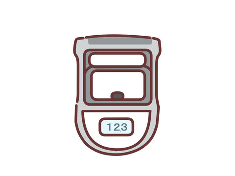Handgrip dynamometer&mdash;used for physical fitness testing and recreational activities