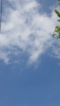 Cloudy blue sky background, summer coud 