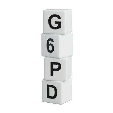 wooden elements with the word g6pd. Care concept.close up of wooden elements,Business Concept.Supports PNG files with transparent backgrounds.