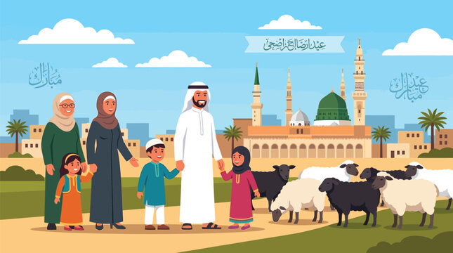 Tourists visiting famous cities including Taj Mahal and Jerusalem illustration