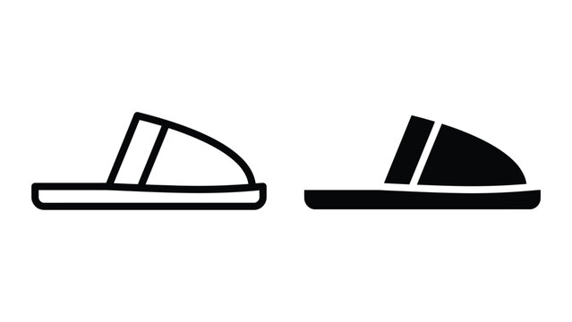 Flat paper boat with striped sail floating on water