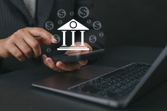 Online banking transfer money concept, representing internet bank deposits, digital finance transactions, secure payment systems, and modern financial technology.
