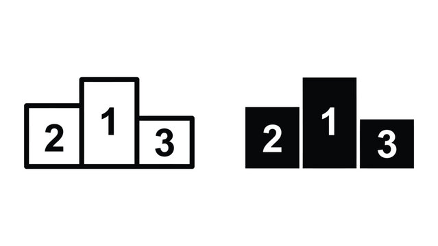 Three numbered wooden blocks in a row showing one two three