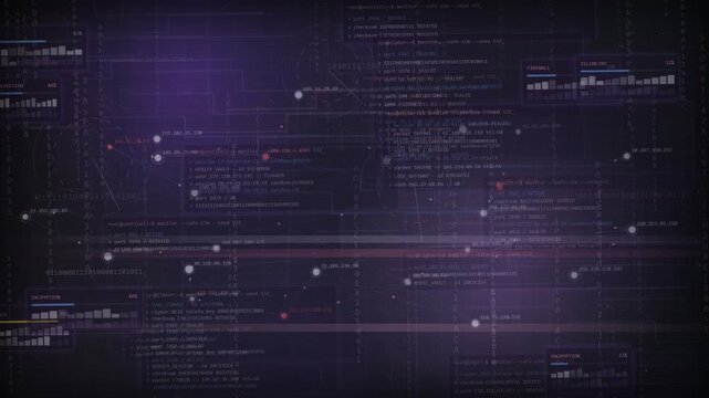 Cybersecurity Alert Server Lockdown Digital HUD Background