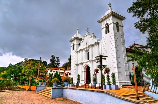 Church of Christ, Lord of Mercies in Santa Lucia, Francisco Morazan department of Honduras. Central America