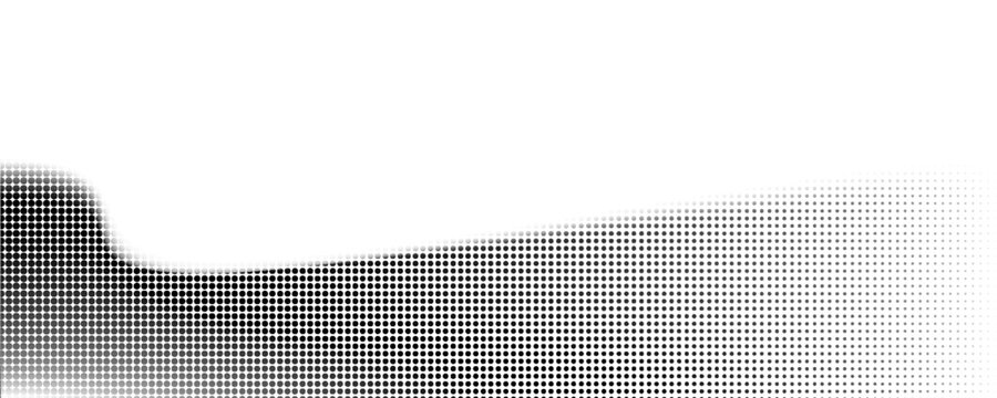 Grunge halftone gradient texture. Pixel noise bitmap pattern background. Fading comic cartoon overlay. Black vanishing dotted grain grit wallpaper. Rasterized pixelated anime or manga backdrop. Vector