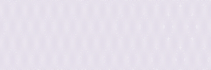 Intricate seamless guilloche wavy line pattern forming a sophisticated texture background for security and authenticity concept design element © Arina