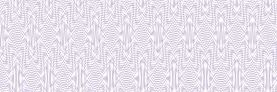 Intricate seamless guilloche wavy line pattern forming a sophisticated texture background for security and authenticity concept design element