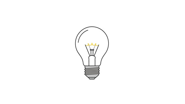 Light Bulb Idea Concept.