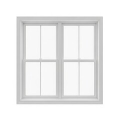 Obraz premium A Gray Window Frame With Six Panes