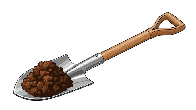 Shovel with Soil Heap.