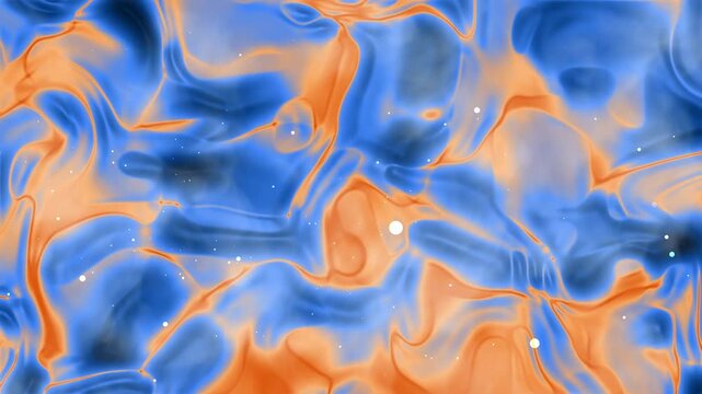 Abstract orange and blue gradient nature background of vibrant fluid colors. Suitable for website backgrounds, social media graphics, or modern artwork prints.