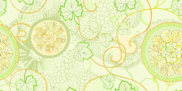 melon pattern a decorative seamless pattern with citrus fruit
