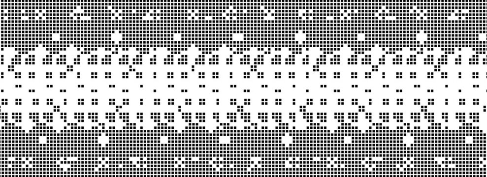 Pixel mosaic background, cube dots pattern. Digital vector square dot gradient with halftone effect, grid fade geometric, pixel art bg