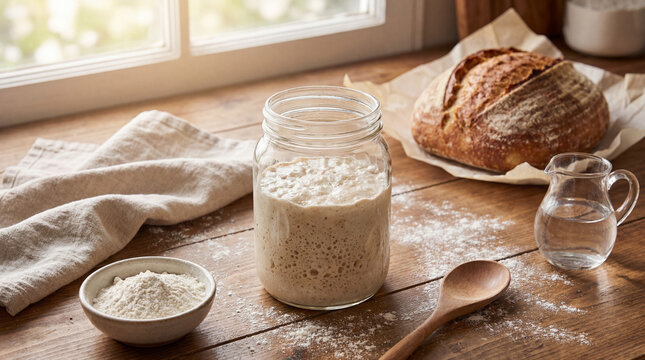 Sourdough Starter Jar Culture