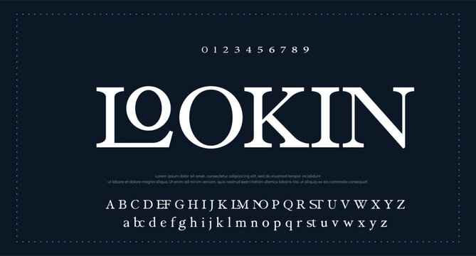 Luxury sans serif alphabet letters font and number. Classic Lettering Minimal Fashion Designs. Typography decorative wedding fonts and logo. vector illustration. 