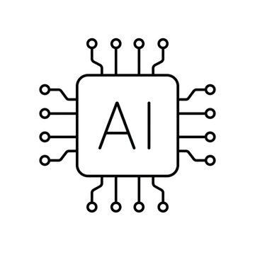 AI Microchip Processor Icon