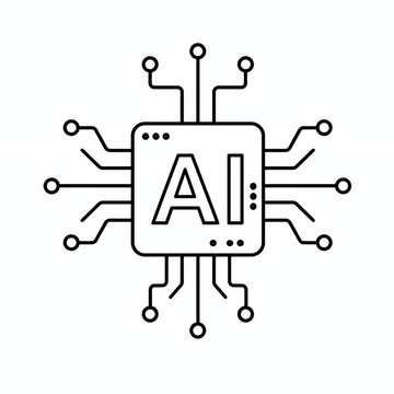 AI Circuit Board Icon