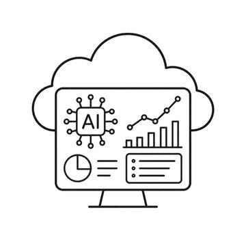 Cloud AI Analytics Icon