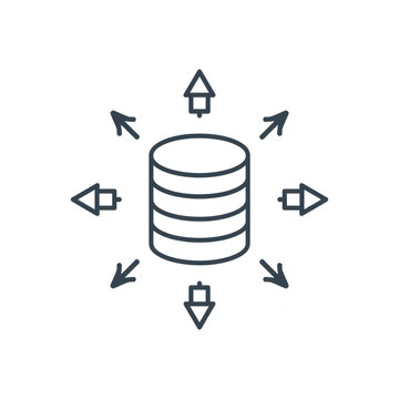 Cloud Database Server Icon