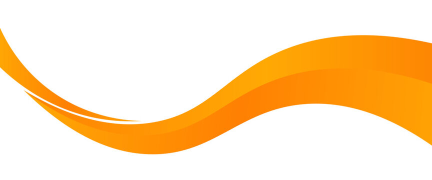 Vector orange line background curve element with white space for text and message design, overlapping layers, vector
