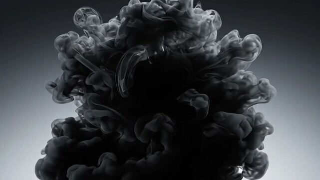 Abstract smoke cloud formation emphasizing modern aesthetics and minimalist design
