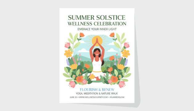 Summer Solstice Wellness Celebration: Embrace Your Inner Light with Yoga, Meditation, and a Nature Walk.