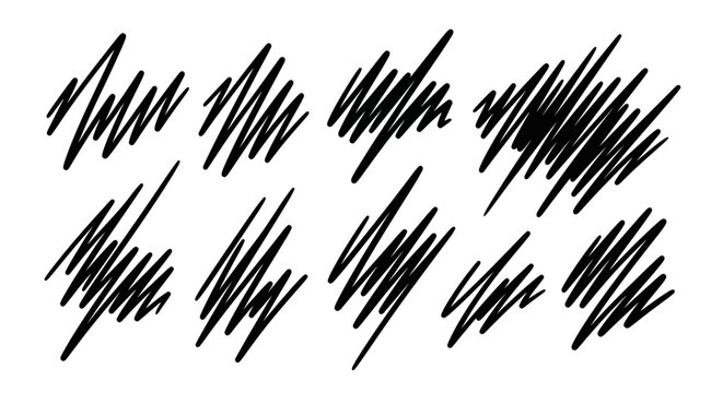 Vector illustration of a hand drawing a black and white barcode on a paper background with grass