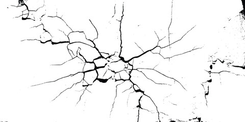 Obraz premium Cracked barren desert earth on transparent background 
