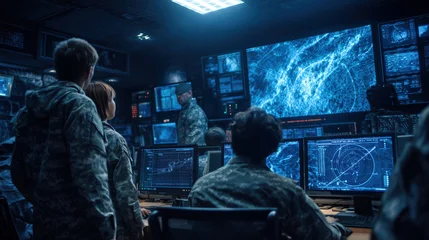 Military Command Center Analyzing Unidentified Aerial Activity © ANITEK MEDIA 