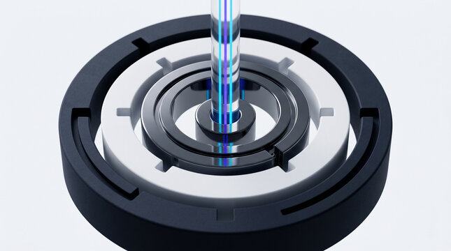 Premium 3D Render of Decentralized Cryptographic Key Escrow and Sovereign Public Key Infrastructure PKI Data Security SaaS Platform