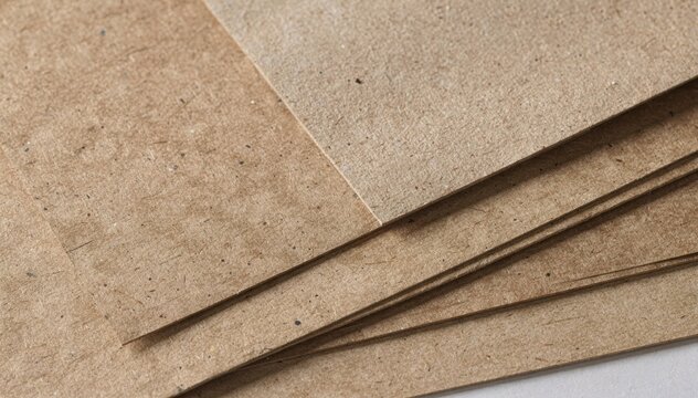 Medium shot capturing a close view of specialty kraft paper with subtle surface variations emphasizing its customized grades for premium design and ecofriendly applications.